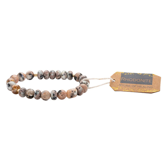 Scout Curated Wears-Stone Stack Bracelet Rhodonite-Stone of healing