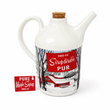 Seracon - Petite Cruche à sirop d'érable en céramique avec bouchon en bois de 380mL - Francais