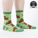 Sock It To Me - Bas pour Dames - W0496 - Hardy Highland Cows - Womens Crew