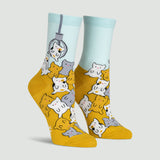 Sock It To Me Bas À Mi-Hauteur Pour Femmes Cat Claw Women's Crew Socks