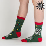 Sock It To Me Bas À Mi-Hauteur Pour Femmes  Eating Light This Holiday Women's Crew Socks Sur Jambes