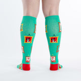 Sock It To Me Bas Genoux Holiday Photos Des Fêtes Knee High Socks Verso