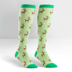 Sock It To Me Bas Genoux Reindeer Games Knee High Socks