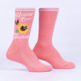 Sock It To Me Bas Mi-Hauteur Honey Bee Yourself Crew Socks Profil