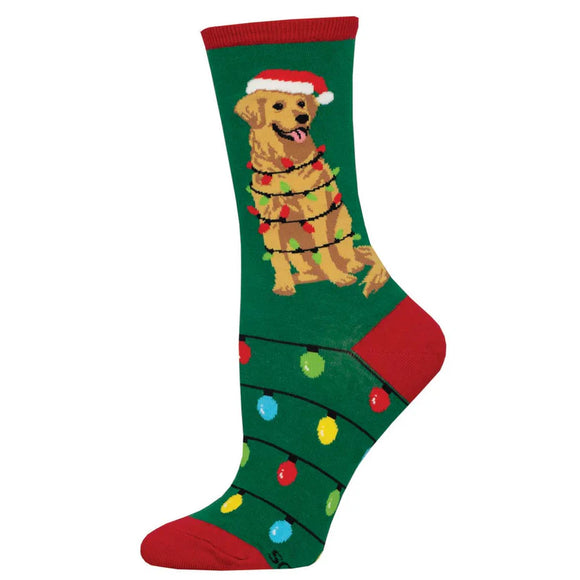 Socksmith chausettes chien lumières noel dog gone lights