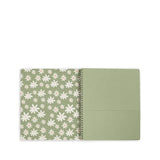 Steel Milland Co-Grand Carnet Vert Floral Dos