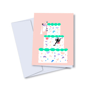 Carte de Souhaits - Mariage en escalade