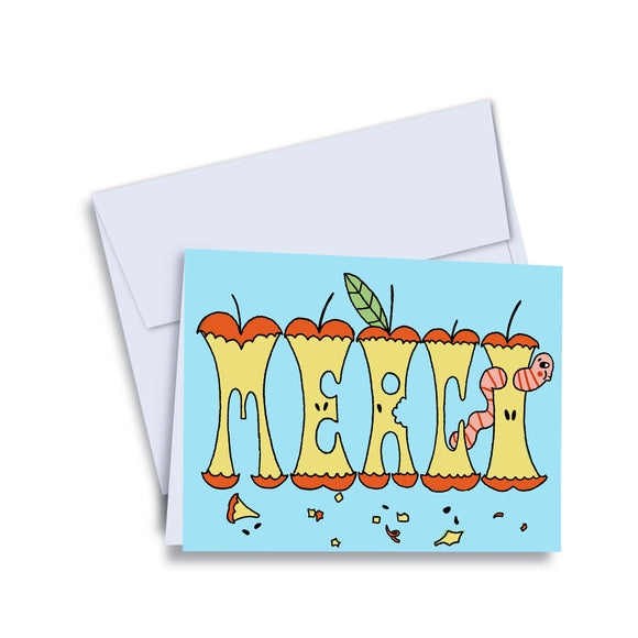 Studio Toute Carte De Souhaits Merci En Pommes