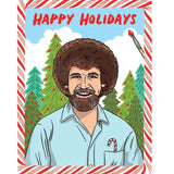 The Found Carte De Noël Bob Ross Christmas Card