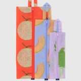 Trio de pochettes 3D Baggu Japanese Produce Debout