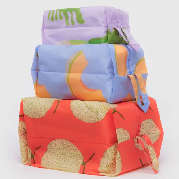 Trio de pochettes 3D Baggu Japanese Produce