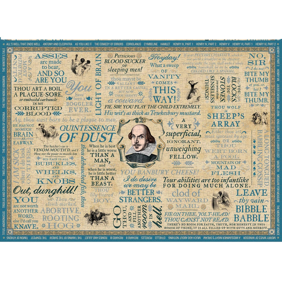 Unemployed Philosophers Guild Casse-Tête Shakespearean Insults Jigsaw Puzzle
