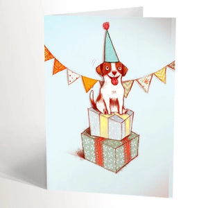 Valérie Boivin - Carte de souhaits chien d'anniversaire