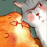 Valerie Boivin Carte De Souhaits Chats Sous Le Gui