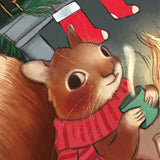 Valerie Boivin Carte De Souhaits Ecureuil Au Coin Du Feu