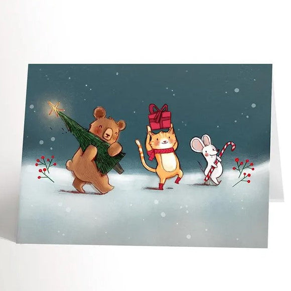 Valerie Boivin Carte De Souhaits Parade Hiver