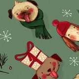 Valerie Boivin Carte De Souhaits Sapin De Chiens