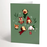 Valerie Boivin Carte De Souhaits Sapin De Chiens