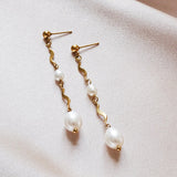 Vintage Glory 22 - Boucle D'Oreille Amelia Acier Inoxydable Plaqué Or 