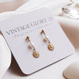 Vintage Glory 22 - Boucle d'Oreille Mia Dorée Montée
