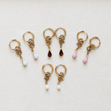 Vintage Glorry 22 - Boucle d'oreille - Anabelle mini - Or et Bleu bebe