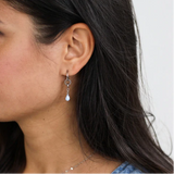 Vintage Glorry 22 - Boucle d'oreille - Anabelle mini - Stainless et Bleu bébé