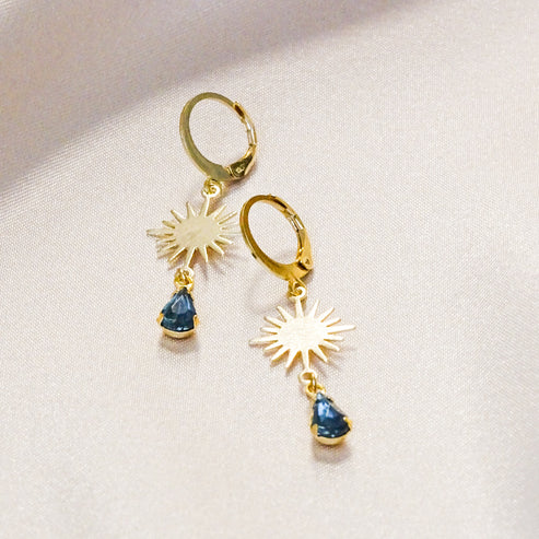 Vintage Glory 22-Boucle d'oreille Celeste-Sapphire