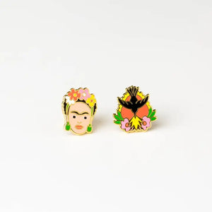 Yellow Owl Workshop-Boucle d'oreilles Frida Khalo