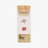  Yellow Owl Workshop- Boucles d'oreilles Avion et Valise Packaging