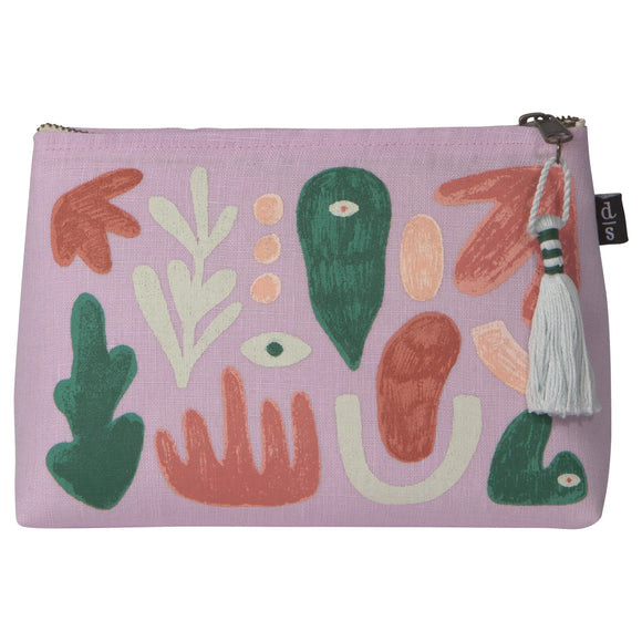 Curio Small Linen Cosmetic Bag