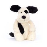 Chien Bashful Crème et Noir JellyCat