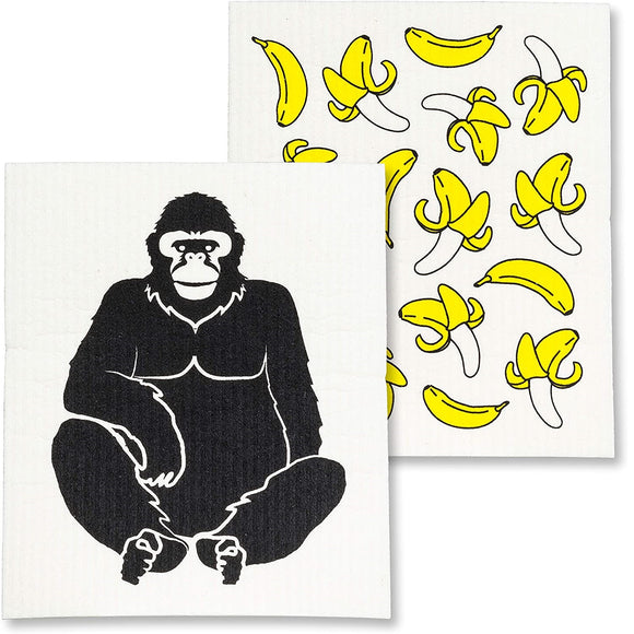 Abbott - Lingette Suédoise Gorille Bananes