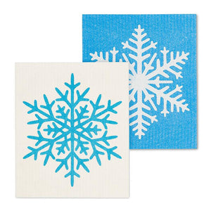 Abbott Collection - Duo De Lingettes Suédoises Snowflakes1