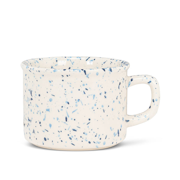 Abbott Enamel Look Cappuccino Mug Bright Speckle Tasse Mouchetée 1