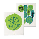 Abbott Lingettes Suédoises Arbres Green Trees Dishclothes 1