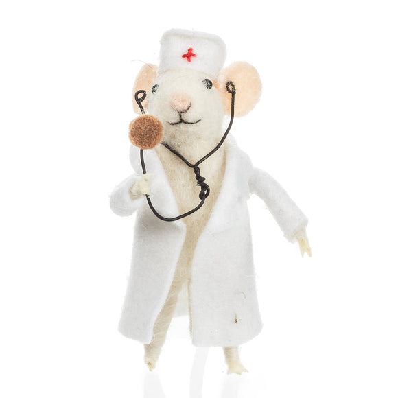Abbott Merino Doctor Mouse In Lab Coat Souris Médecin 1