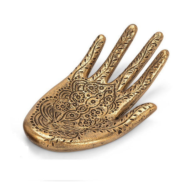 Abbott Vide-Poche Main Doré Engrave Hand Dish Gold Droite 2