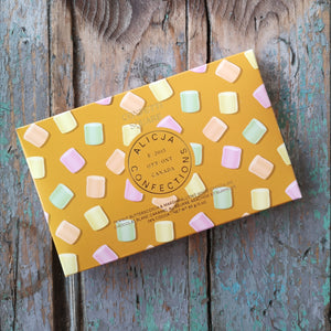 Alicja Confections Barre De Chocolat Au Lait Carte Postale Confetti Square