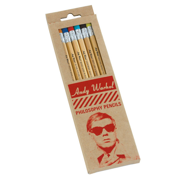 Andy Warhol Philosophy Pencils Set Crayons