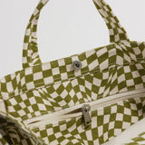 Baggu - Duck Bag - Moss Trippy Checker 3