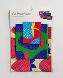 Baggu - Go Pouch Set - Electric Strawberries 3