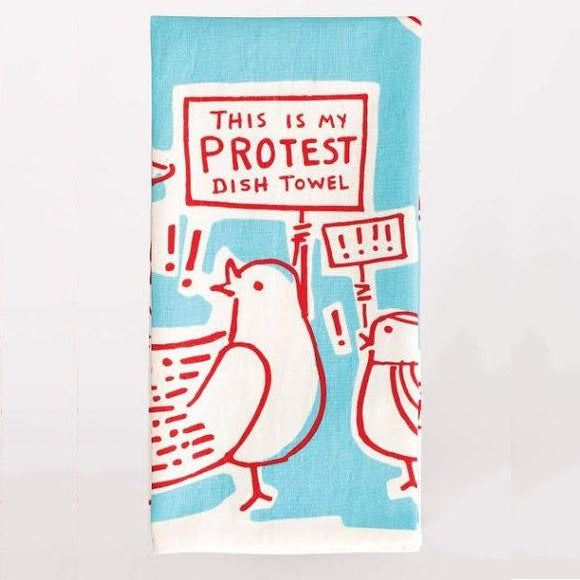 Blue Q Linge À Vaisselle This Is My Protest DIsh Towel Plié