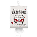 La Fabrique Champêtre Cache papier mouchoir "Ce qui se passe au camping reste au camping" Westfalia