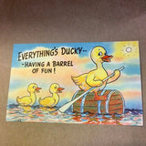 Carte Postale Papier Coton 40 Everything's Ducky