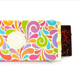Confections Alicja Barre De Chocolat Carte Postale Hippy Sur Fond Blanc