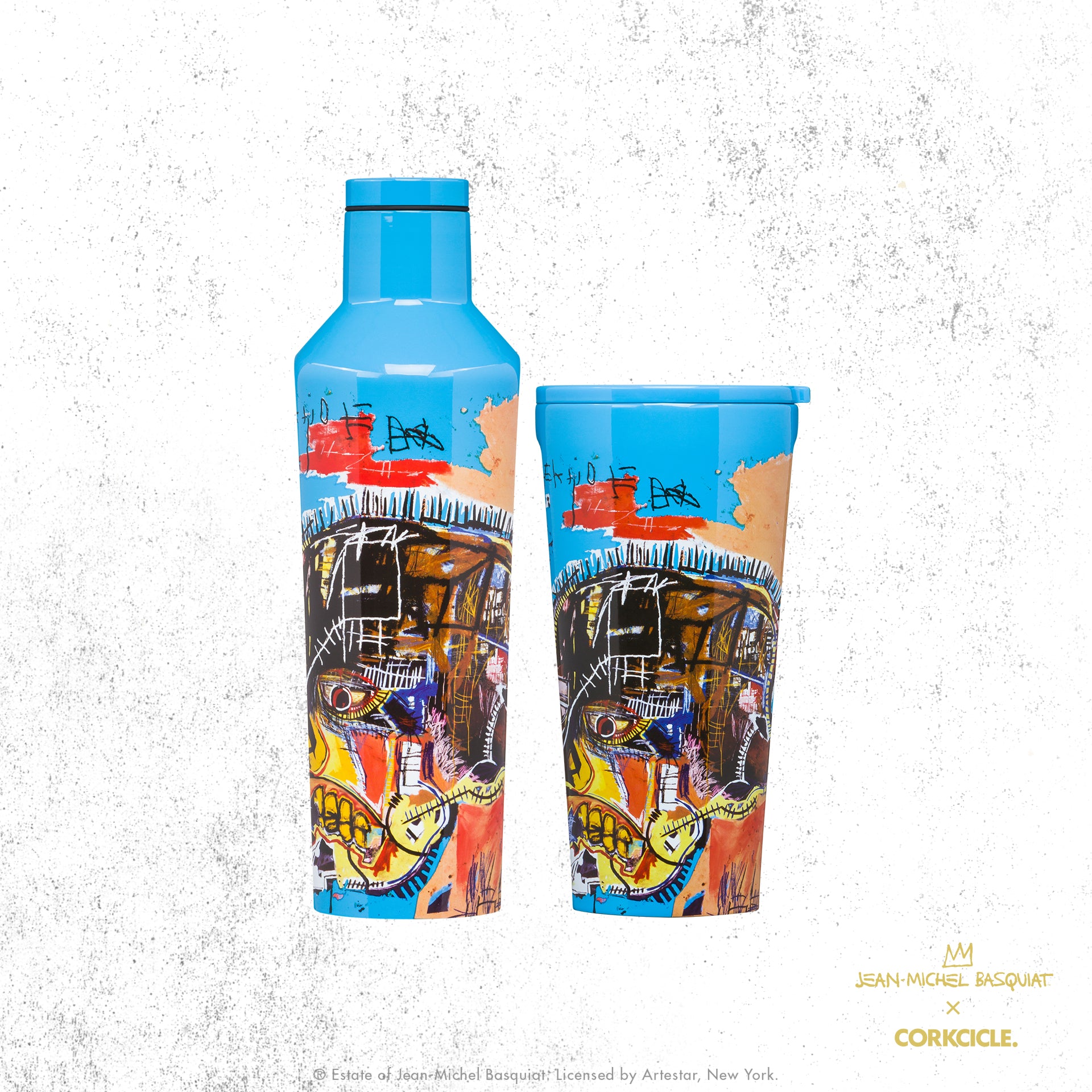 Tasse réutilisable Tumbler Corkcicle Canada x Jean-Michel Basquiat 