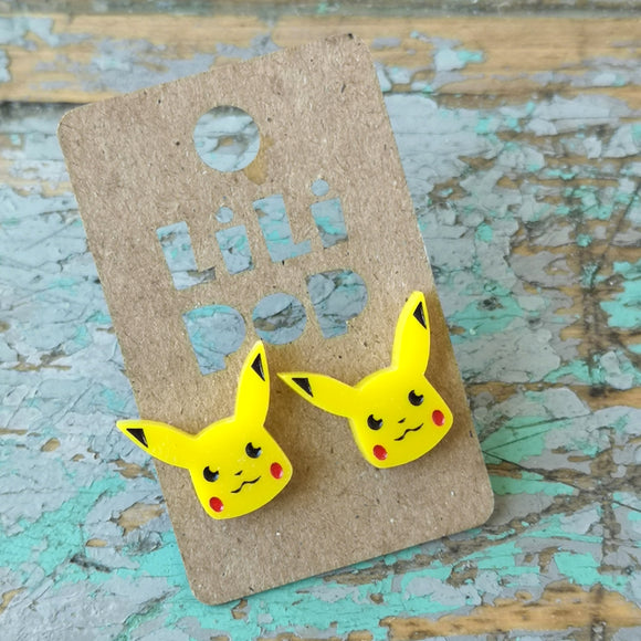 Créations Lili Pop Boucles D'Oreilles Pikachu