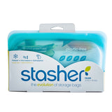 Danesco Stasher Pochette Collation Reutilisable Snack Bag Aqua 2