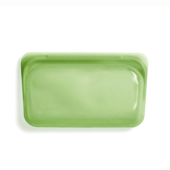 Danesco Stasher Pochette Collation Reutilisable Snack Bag Vert Green 1