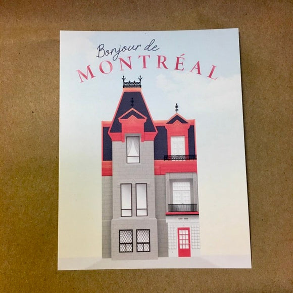 Elfenn Carte Postale Maison de Montréal Scarlett Façades Typiques  Architecture 2